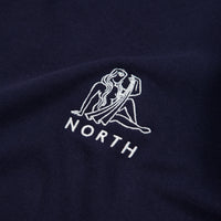 North Zodiac Crew Embroidered Crewneck Sweatshirt - Navy / White thumbnail