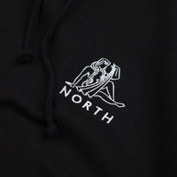 North Zodiac Logo Embroidered Hoodie - Black / White thumbnail
