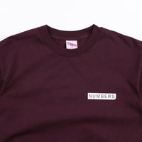 Numbers Mitered Logotype T-Shirt - Port thumbnail