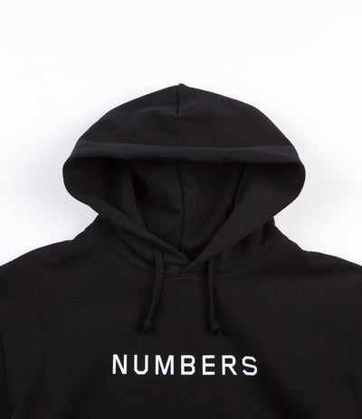 Numbers Wordmark Hooded Sweatshirt - Black