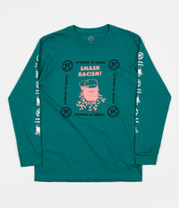 Obey Smash Racism Long Sleeve T-Shirt - Teal