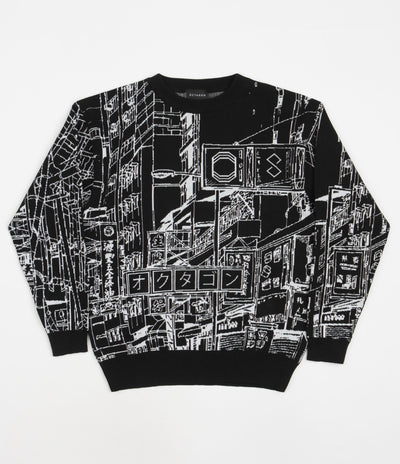 Octagon 4AM Knitted Sweatshirt - Black / White