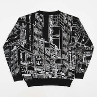 Octagon 4AM Knitted Sweatshirt - Black / White thumbnail