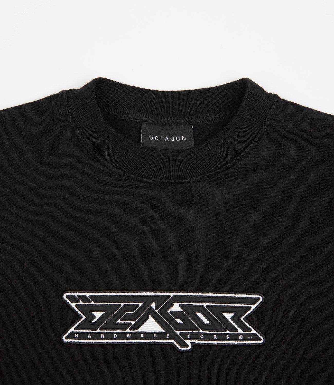 Octagon Dash Crewneck Sweatshirt - Black | Flatspot