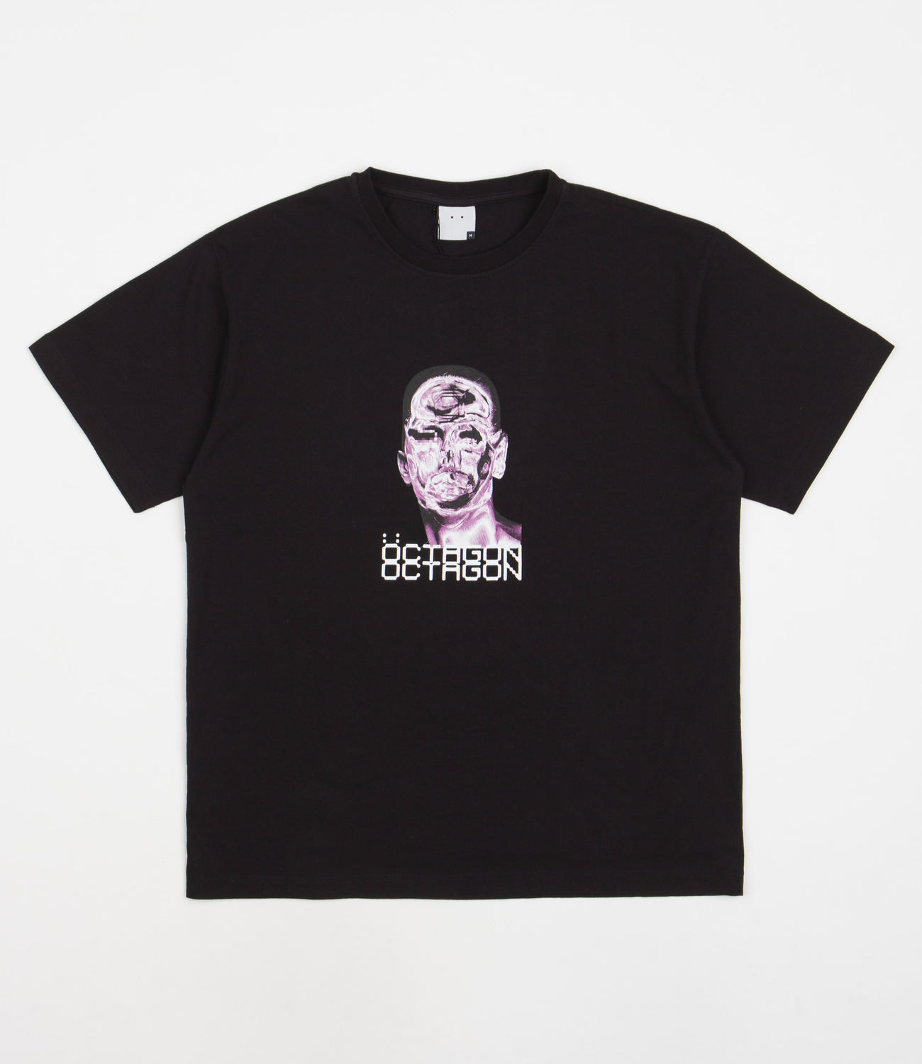 トップス Octagon One Flocky Tee (Black/Black) L Octagon Noisy T-Shirt - Black / Purple | flatspot