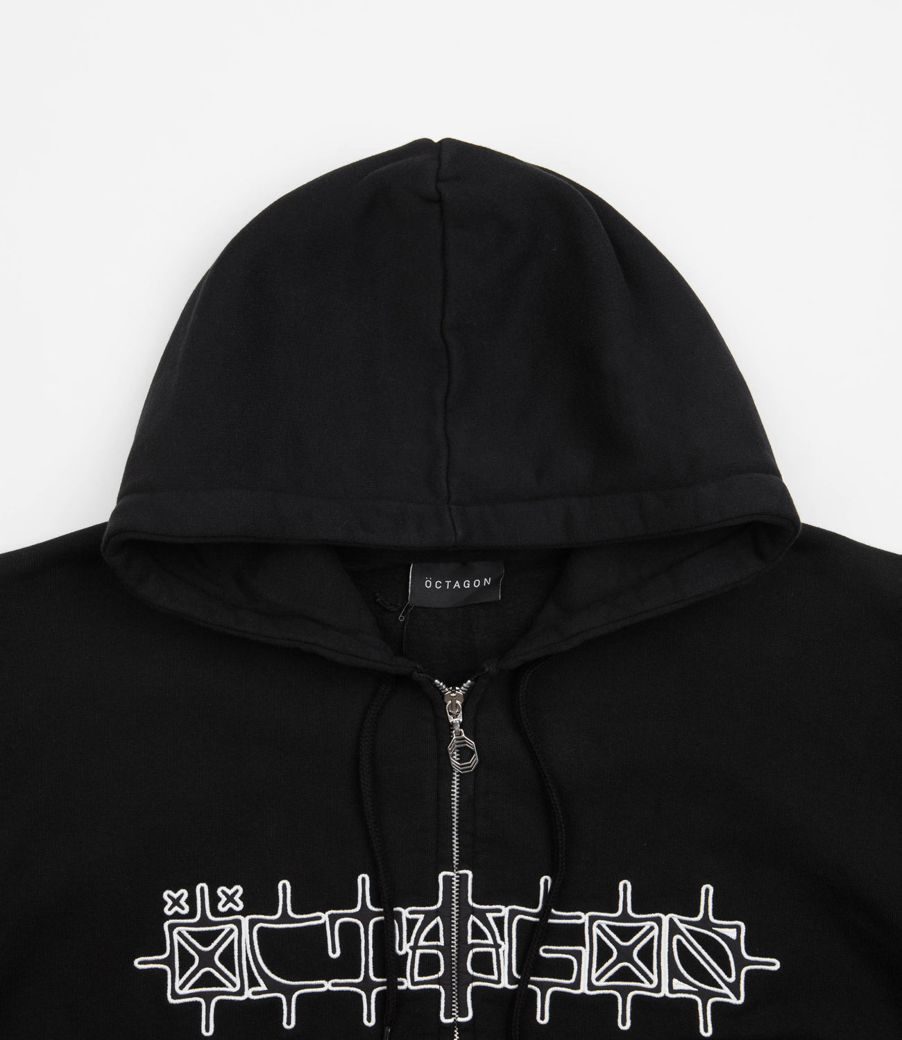 トップス OCTAGON MISCHIEF ZIP HOODED SWEATSHIRT Custom Printed Independent PRM90HTZ Zip Hoodie with