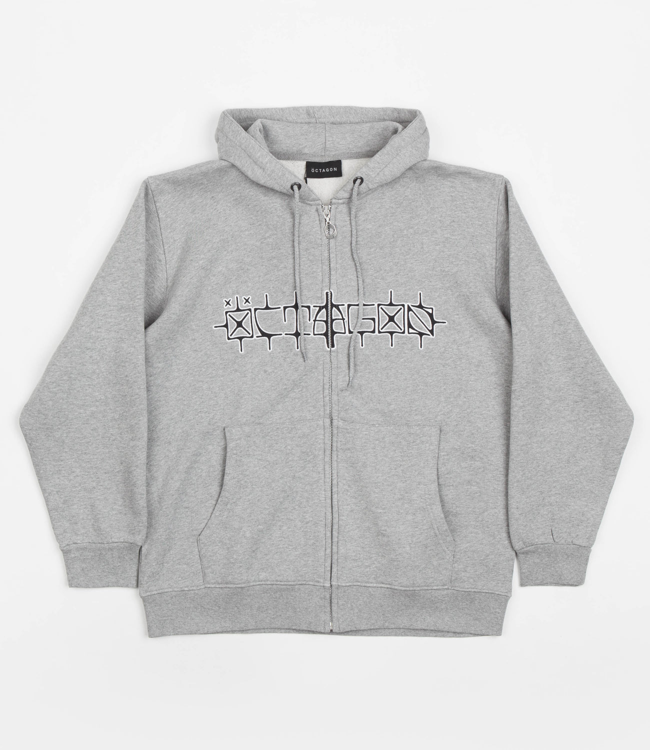 Octagon Surudoi Zip Hoodie - Heather Grey | Flatspot