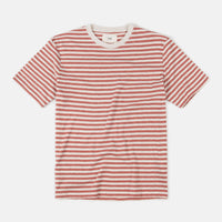 Folk Classic Stripe T-Shirt - Ecru / Rhubarb thumbnail