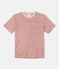 Folk Classic Stripe T-Shirt - Ecru / Rhubarb