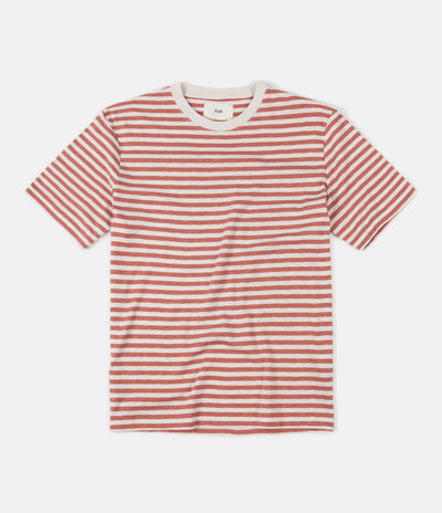 Folk Classic Stripe T-Shirt - Ecru / Rhubarb
