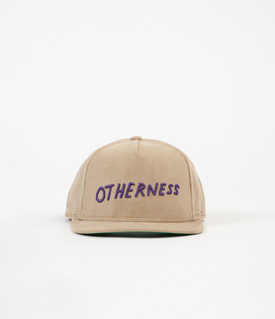 Otherness Corduroy Cap - Tan / Purple