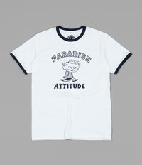 Paradise NYC Attitude Ringer T-Shirt - Blue
