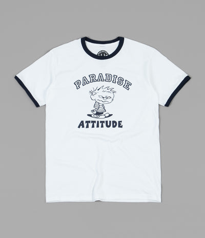 Paradise NYC Attitude Ringer T-Shirt - Blue
