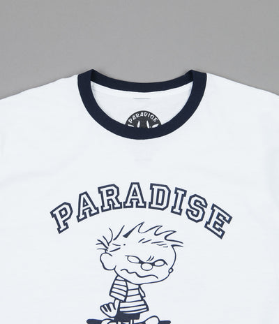Paradise NYC Attitude Ringer T-Shirt - Blue