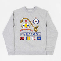 Paradise NYC Yacht Club Crewneck Sweatshirt - Grey thumbnail