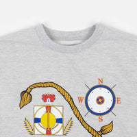 Paradise NYC Yacht Club Crewneck Sweatshirt - Grey thumbnail