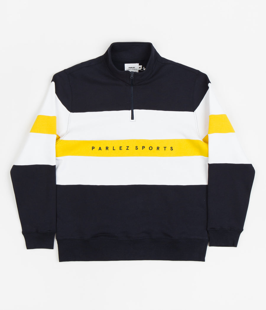 Parlez Aback Quarter Zip Sweatshirt - Navy
