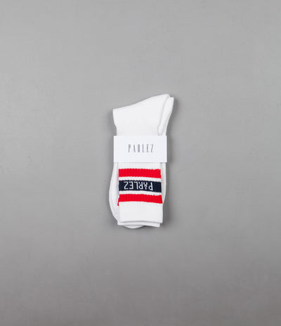Parlez Block Socks - Red