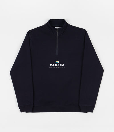Parlez Davis Quarter Zip Sweatshirt - Navy