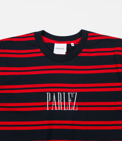 Parlez Edition Thin Stripe T-Shirt - Navy