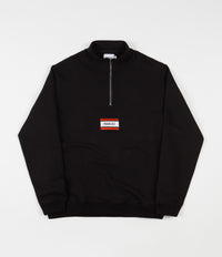 Parlez Flag 1/4 Zip Sweatshirt - Black