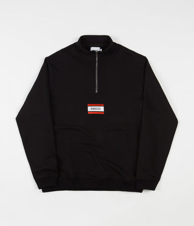 Parlez Flag 1/4 Zip Sweatshirt - Black