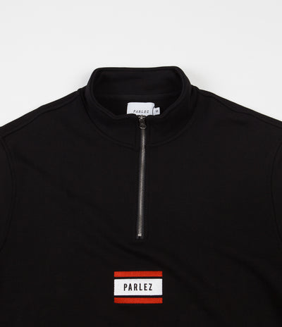 Parlez Flag 1/4 Zip Sweatshirt - Black