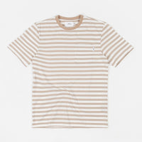 Parlez Heavy Stripe Pocket T-Shirt - Sand thumbnail