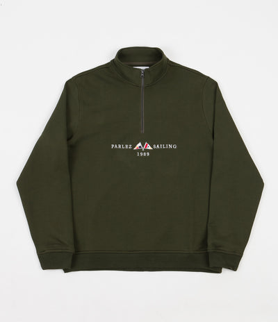 Parlez Jetty 1/4 Zip Sweatshirt - Khaki