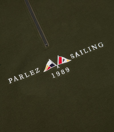Parlez Jetty 1/4 Zip Sweatshirt - Khaki