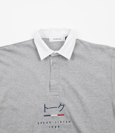 Parlez Kiku Rugby Shirt - Heather Grey