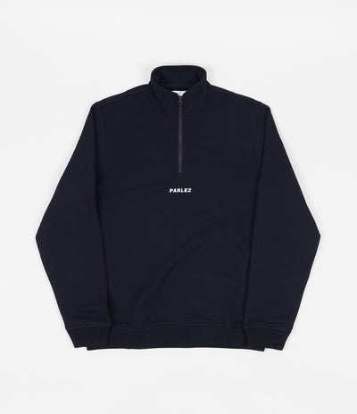 Parlez Ladsun 1/4 Zip Sweatshirt - Navy