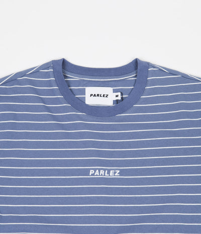 Parlez Ladsun Stripe T-Shirt - Dusty Blue