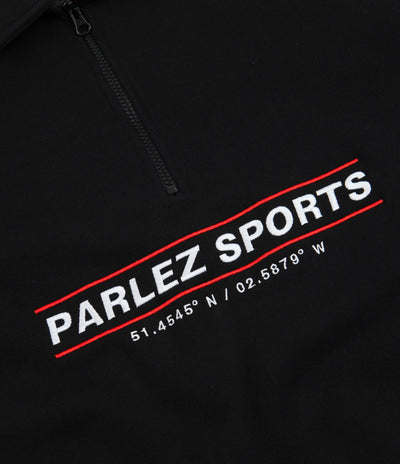 Parlez Moritz 1/4 Zip Sweatshirt - Black
