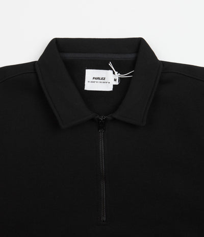 Parlez Moritz 1/4 Zip Sweatshirt - Black
