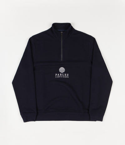 Parlez Purcel 1/4 Zip Sweatshirt - Navy