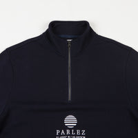 Parlez Purcel 1/4 Zip Sweatshirt - Navy thumbnail