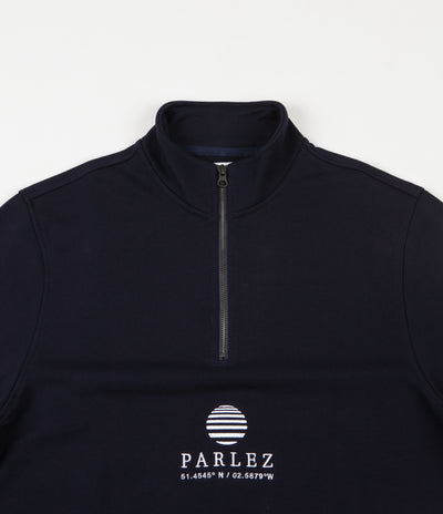 Parlez Purcel 1/4 Zip Sweatshirt - Navy