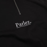 Parlez Skutsje 1/4 Zip Sweatshirt - Black thumbnail