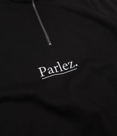 Parlez Skutsje 1/4 Zip Sweatshirt - Black