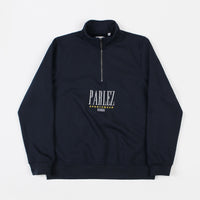 Parlez Spits 1/4 Zip Sweatshirt - Navy thumbnail
