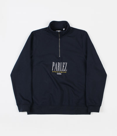 Parlez Spits 1/4 Zip Sweatshirt - Navy