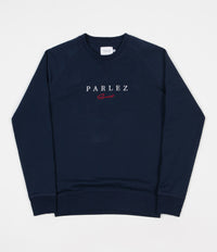 Parlez Sport Script Crewneck Sweatshirt - Navy