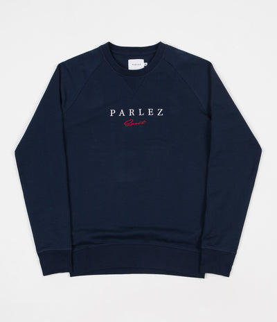 Parlez Sport Script Crewneck Sweatshirt - Navy