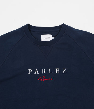 Parlez Sport Script Crewneck Sweatshirt - Navy