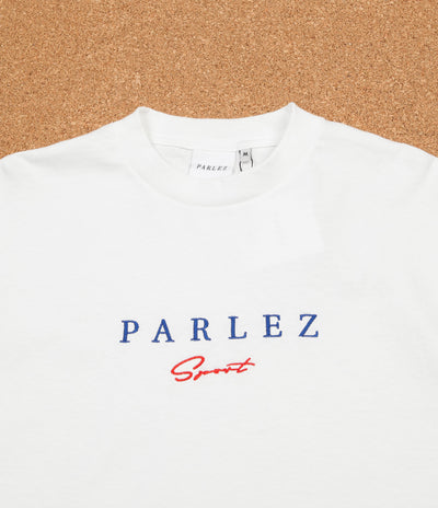 Parlez Sport Script Long Sleeve T-Shirt - White