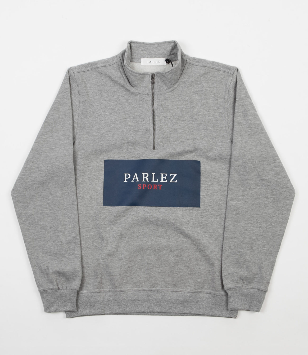 Parlez Sports Block 1/4 Zip Sweatshirt Heather Flatspot