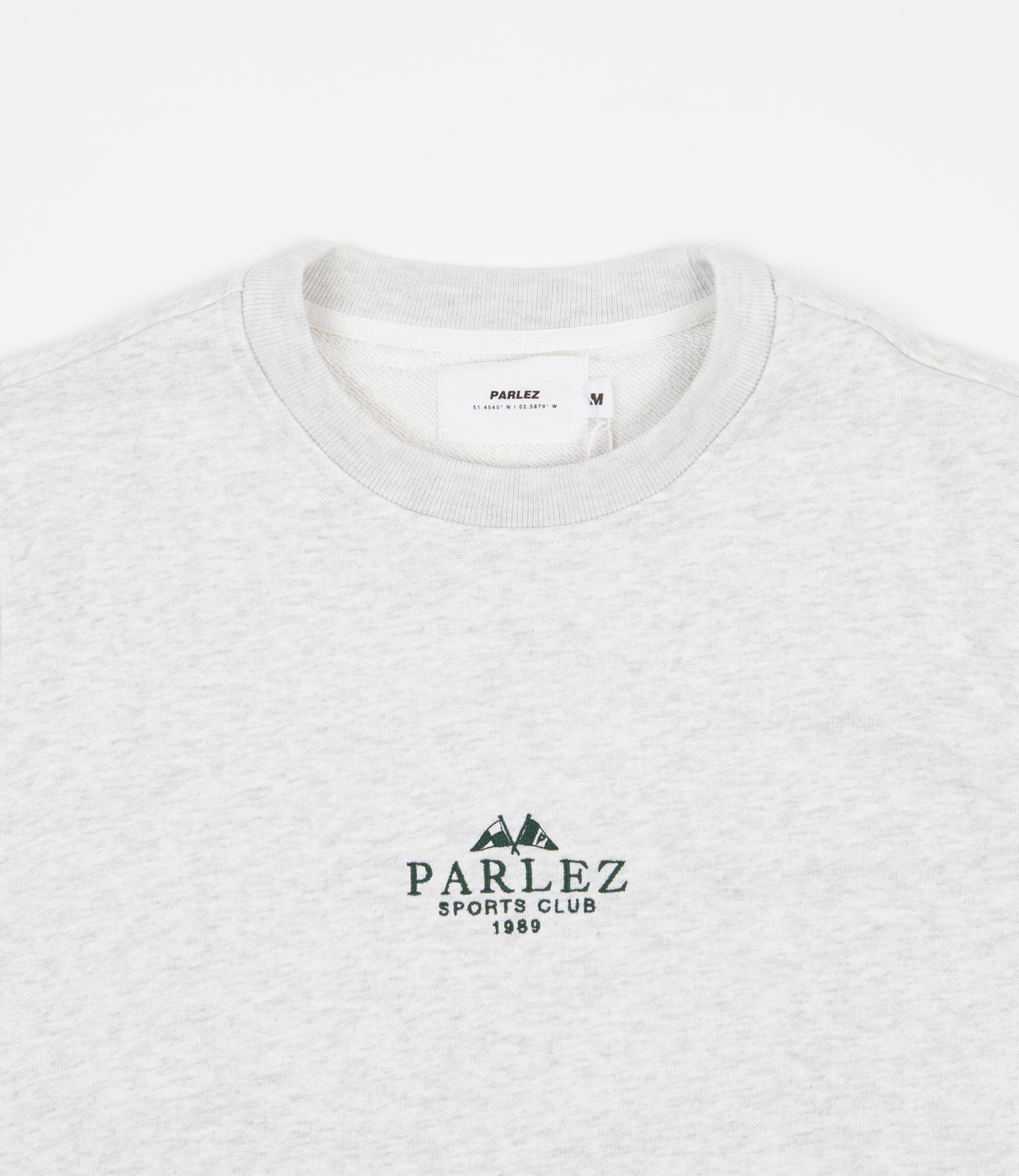 Parlez Sports Club Crewneck Sweatshirt Heather Flatspot