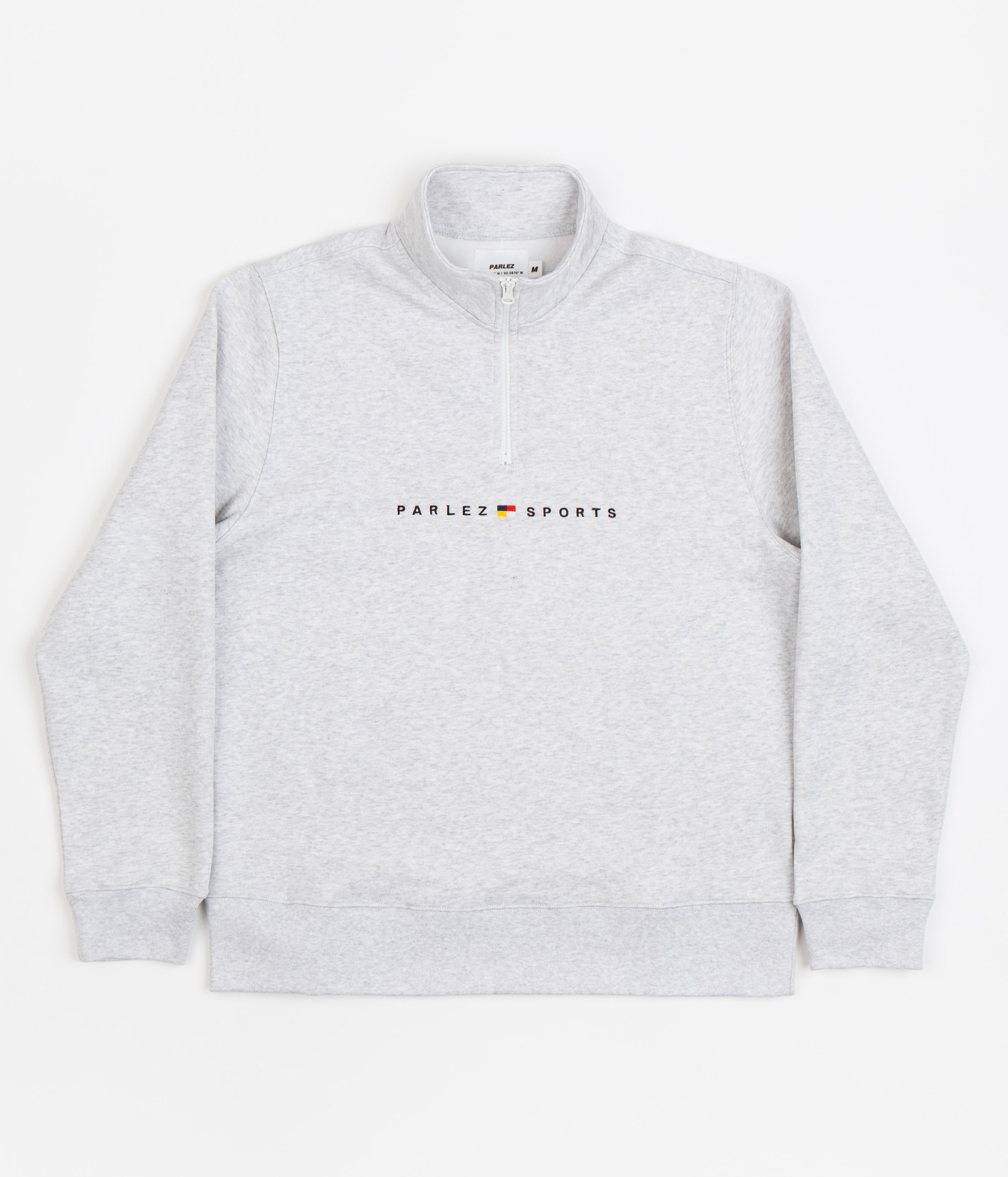 Parlez Standfast Quarter Zip Sweatshirt Heather Flatspot