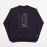 Parlez Swan Crewneck Sweatshirt - Navy thumbnail